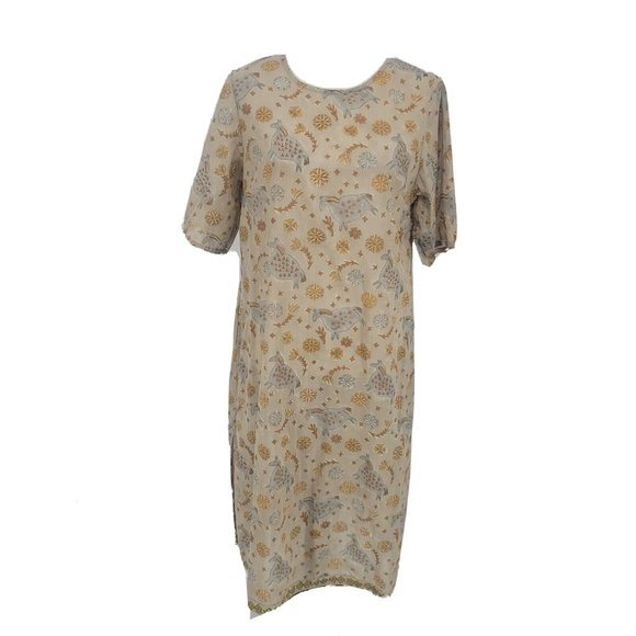 Gudrun Sjoden Dresses Gudrun Sjoden Cotton Midi Dress Horse Print 